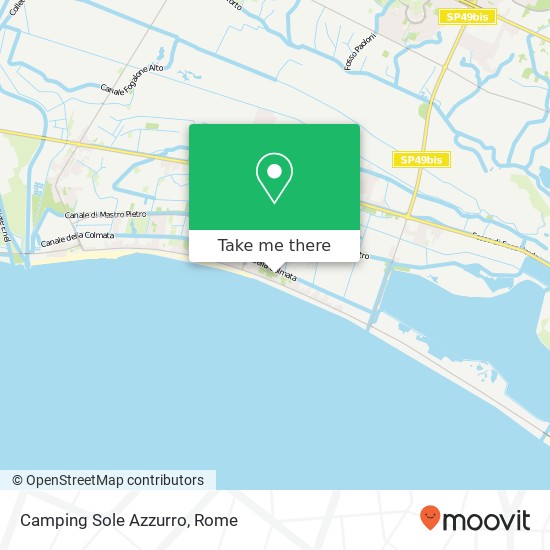 Camping Sole Azzurro map