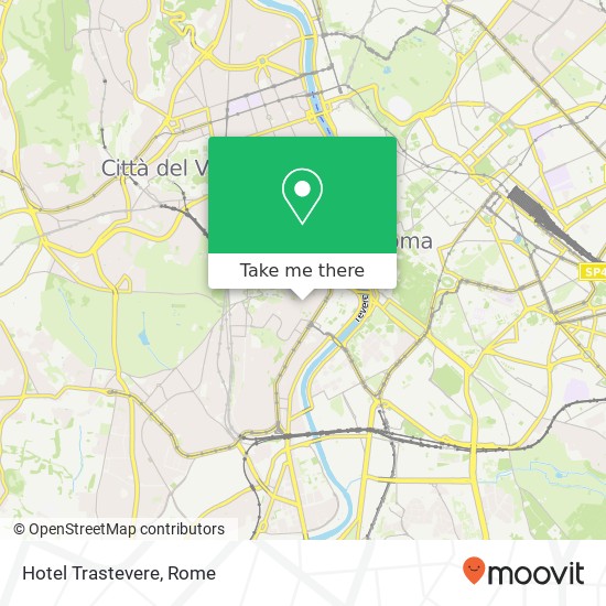 Hotel Trastevere map