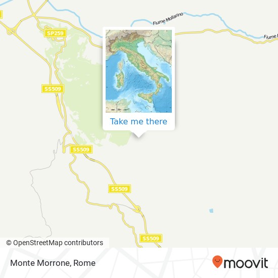 Monte Morrone map