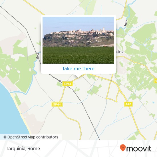 Tarquinia map