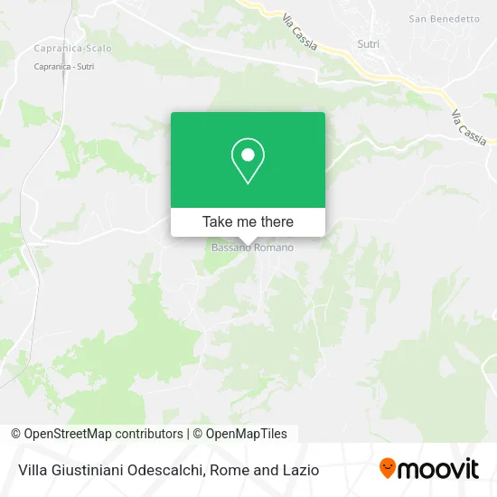 Villa Giustiniani Odescalchi map