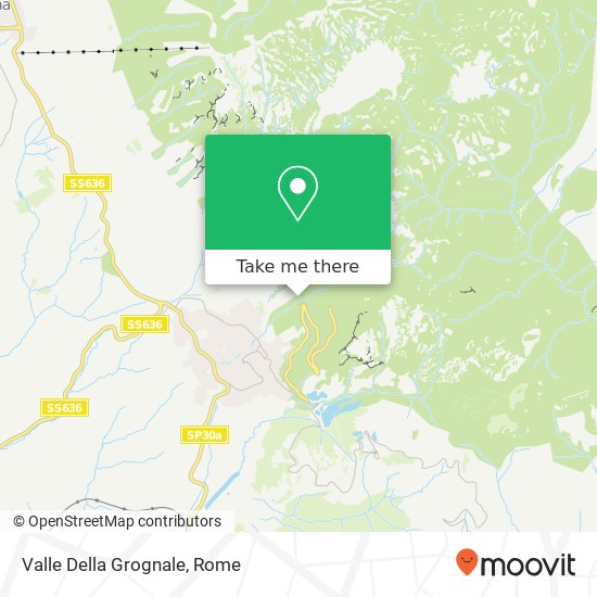 Valle Della Grognale map