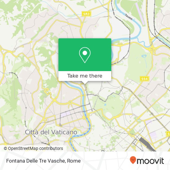 Fontana Delle Tre Vasche map