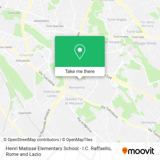 Henri Matisse Elementary School - I.C. Raffaello map