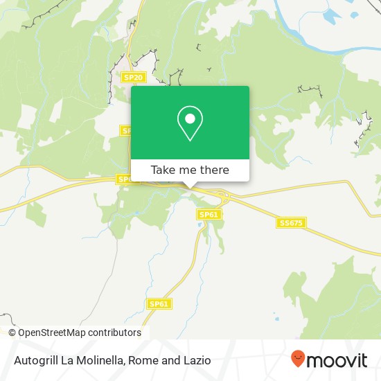 Autogrill La Molinella map