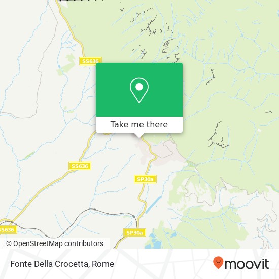 Fonte Della Crocetta map