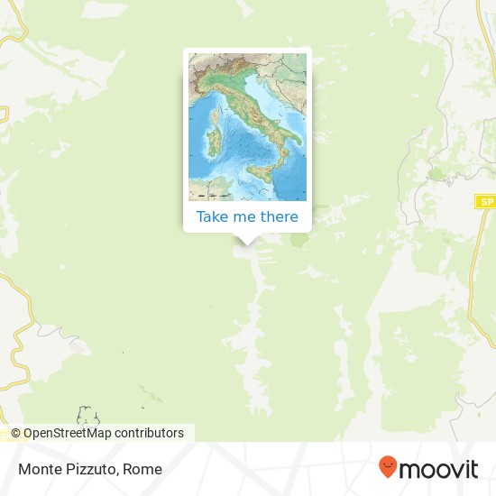 Monte Pizzuto map