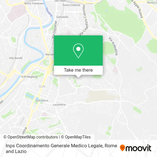 Inps Coordinamento Generale Medico Legale map