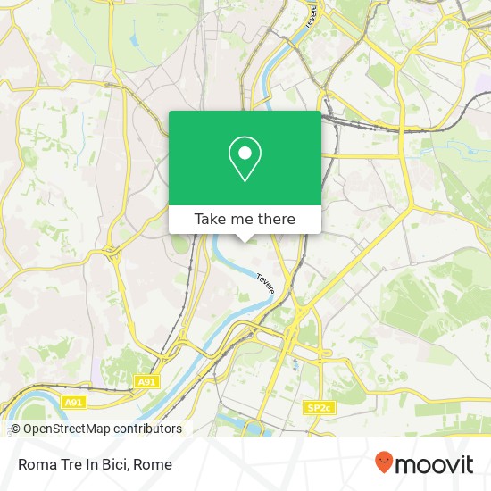 Roma Tre In Bici map