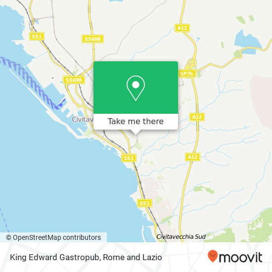 King Edward Gastropub map