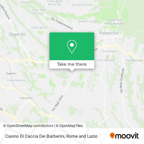 Casino Di Caccia Dei Barberini map