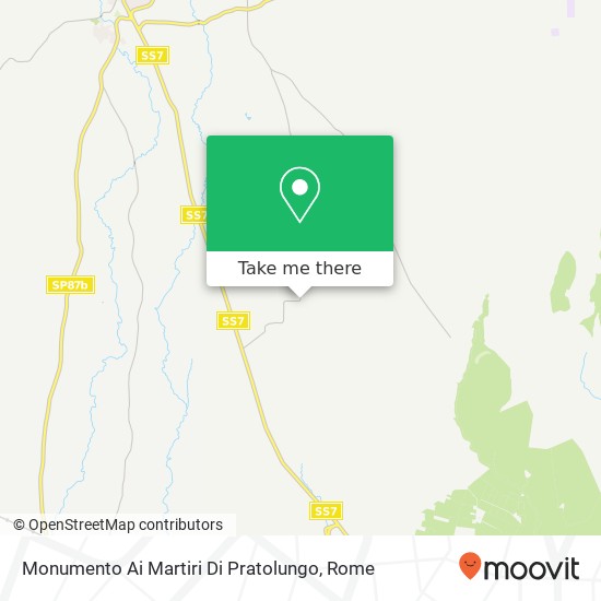 Monumento Ai Martiri Di Pratolungo map