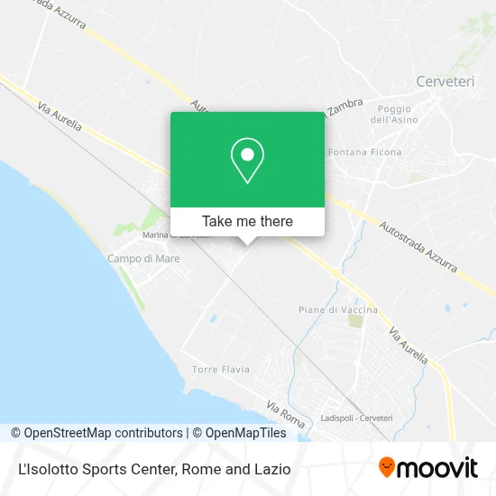 L'Isolotto Sports Center map