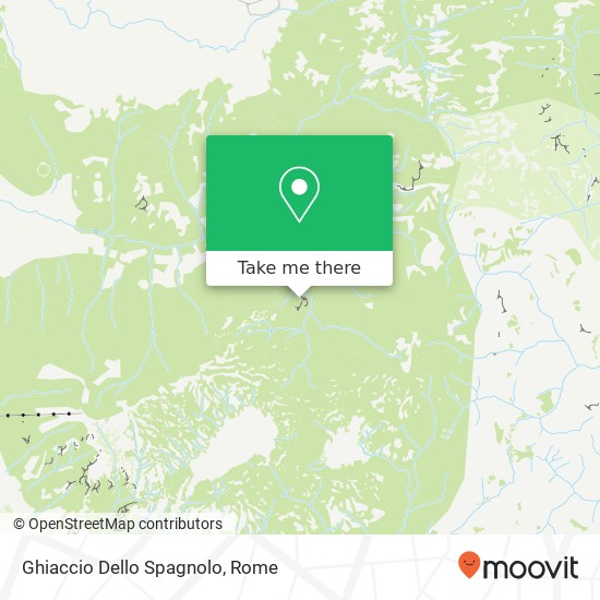 Ghiaccio Dello Spagnolo map