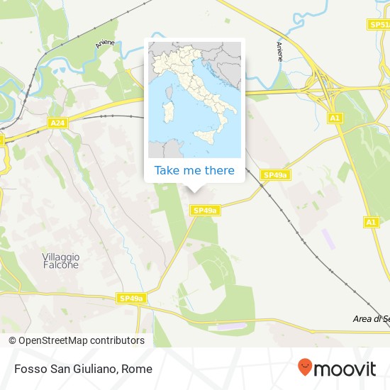 Fosso San Giuliano map