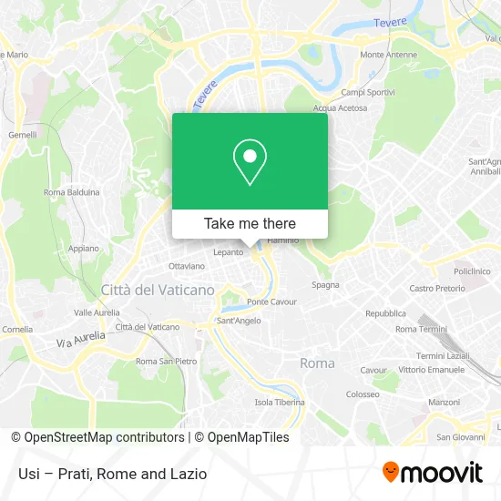 Usi – Prati map
