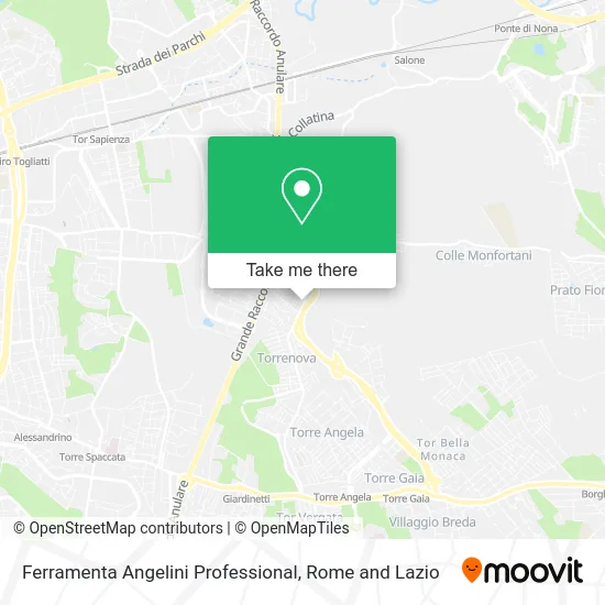 Angelini Professional Hardware map