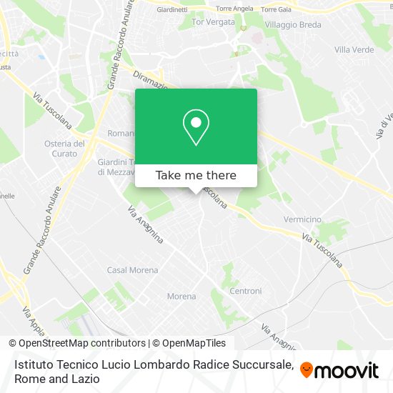 Istituto Tecnico Lucio Lombardo Radice Succursale map