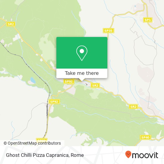Ghost Chilli Pizza Capranica map
