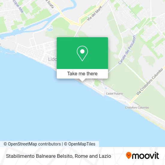 Belsito Beach Establishment map