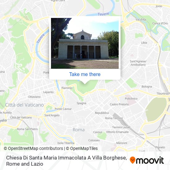 Chiesa Di Santa Maria Immacolata A Villa Borghese map