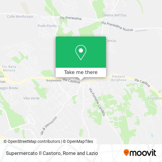Supermercato Il Castoro map