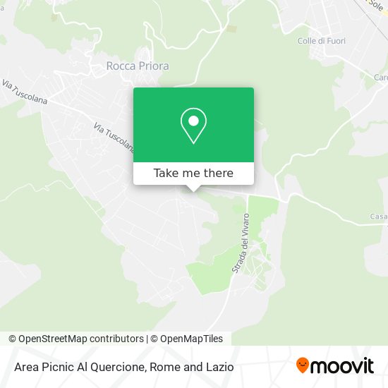 Area Picnic Al Quercione map