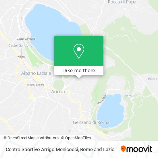 Centro Sportivo Arrigo Menicocci map