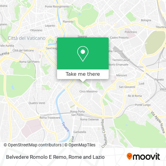 Belvedere Romolo E Remo map