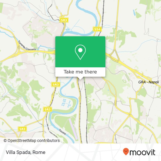 Villa Spada map