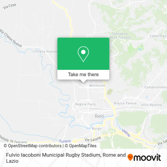 Fulvio Iacoboni Municipal Rugby Stadium map