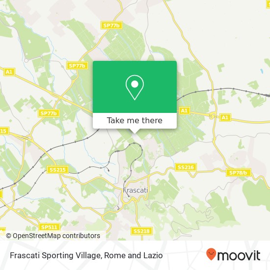 Frascati Sporting Village map