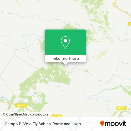 Campo Di Volo Fly Sabina map