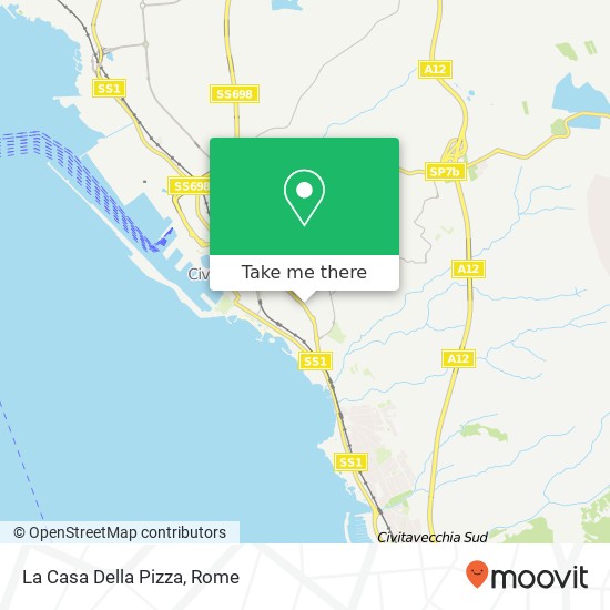 La Casa Della Pizza map