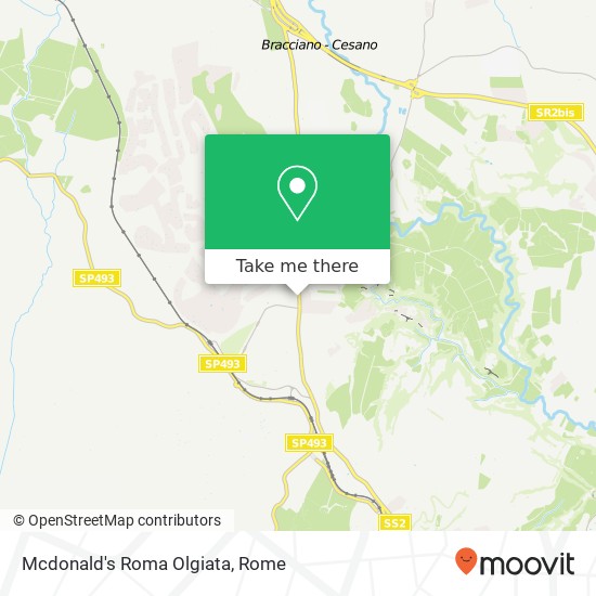 Mcdonald's Roma Olgiata map