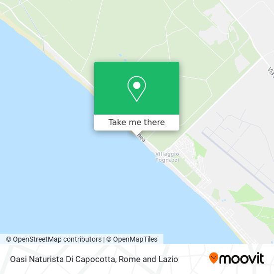 Oasi Naturista Di Capocotta map