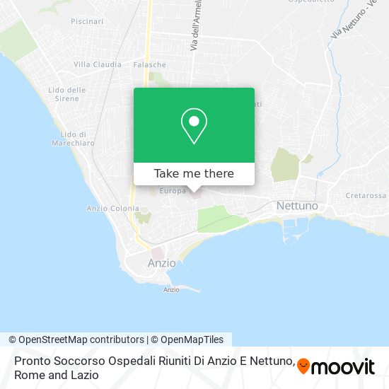 Pronto Soccorso Ospedali Riuniti Di Anzio E Nettuno map