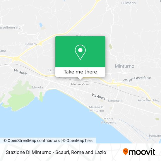 Stazione Di Minturno - Scauri map