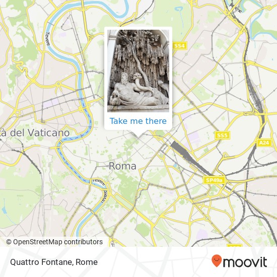 Quattro Fontane map