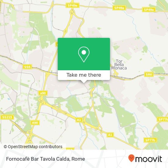 Fornocafè Bar Tavola Calda map