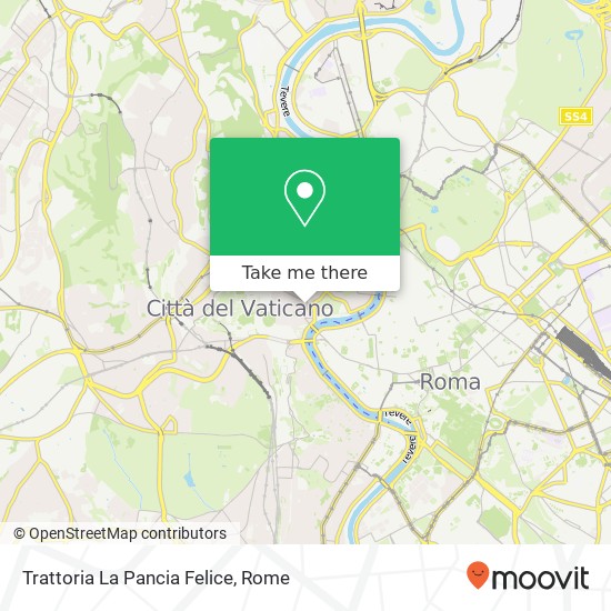 Trattoria La Pancia Felice map