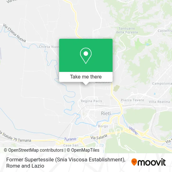 Former Supertessile (Snia Viscosa Establishment) map