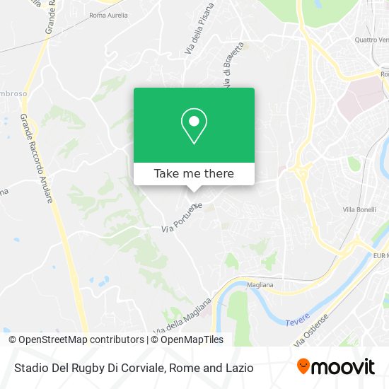 Stadio Del Rugby Di Corviale map