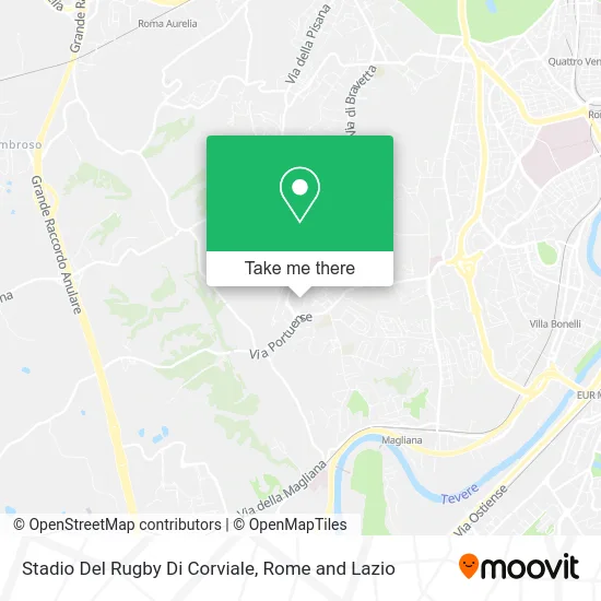 Corviale Rugby Stadium map
