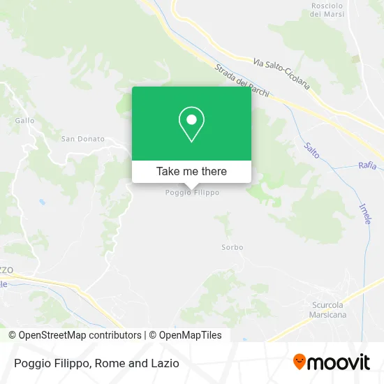 Poggio Filippo map