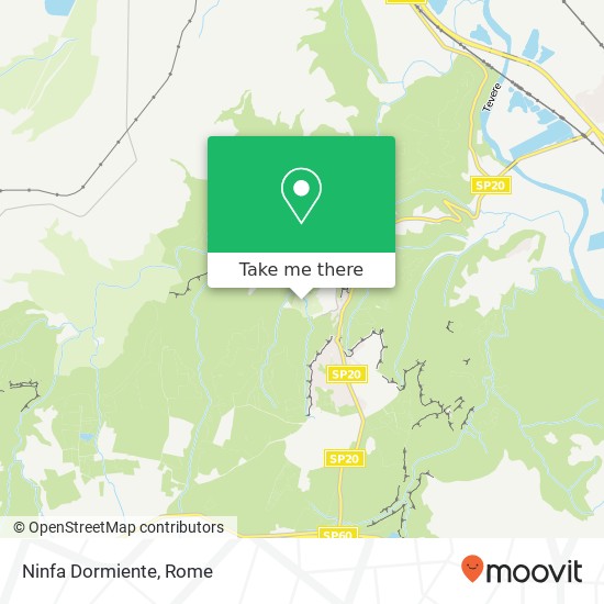 Ninfa Dormiente map