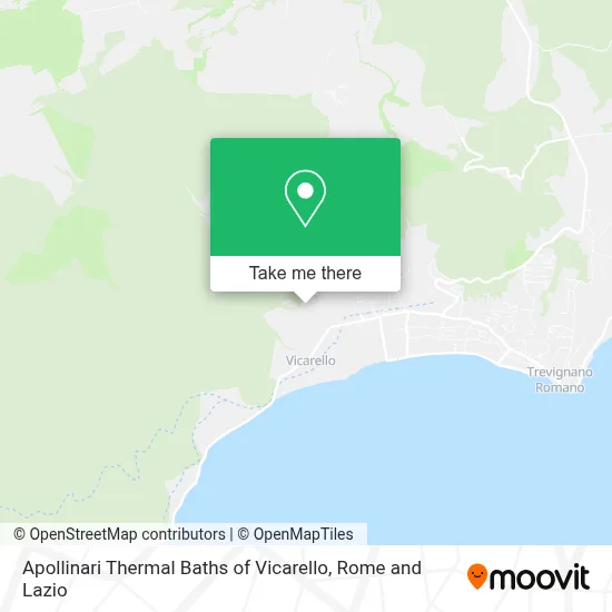 Apollinari Thermal Baths of Vicarello map