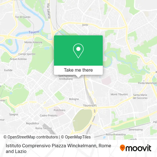 Winckelmann Square Comprehensive Institute map