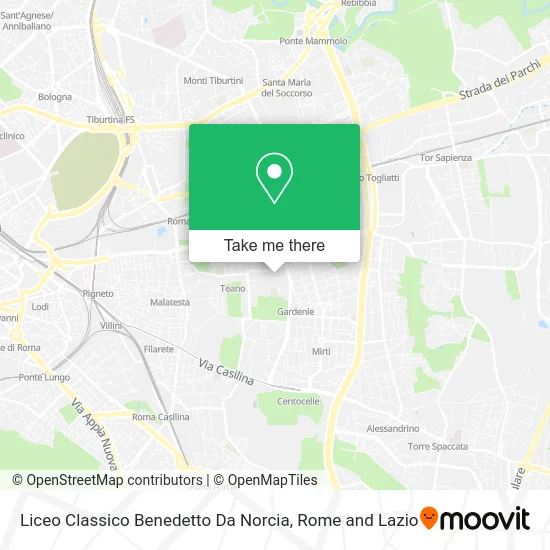 Benedetto da Norcia Classical High School map