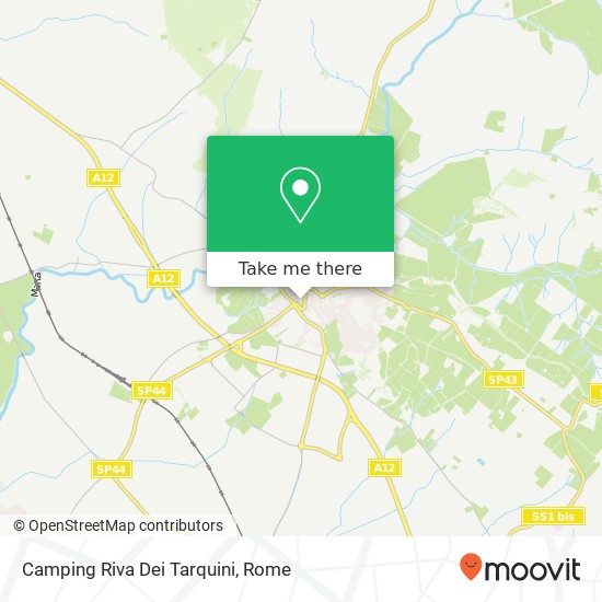 Camping Riva Dei Tarquini map